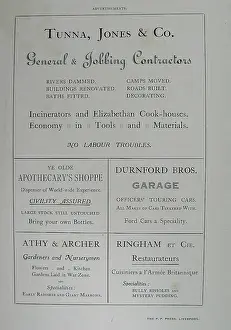 Menus: A history of a Field Ambulance