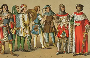 1300s: History of Germany. 1300-1350. From left to right