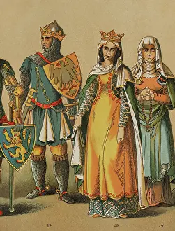 1282: History of Germany. 1300-1350. From left to right
