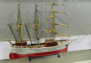 Latvia: History of navigation. Brigantine. Museum of History and Nav