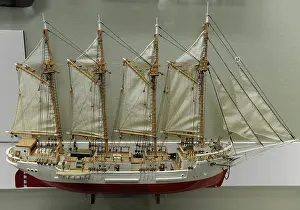 Latvia: History of navigation. Sailing ship Eurasia'. 1925. Museum