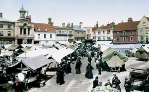 Hitchin: Hitchin, the Market 1901