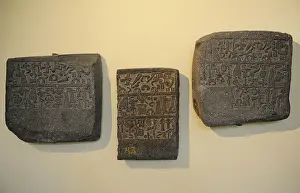 Luwian: Hitite slabs with hieroglyphic inscription about the activit