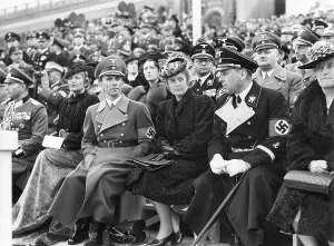 Darre: Hitler birthday parade audience, including Goebbels
