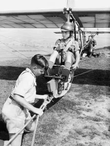 Sailplane: Hitler boy in a sailplane, 1939