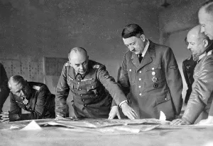 Ewald: Hitler at briefing on the Eastern Front, WW2