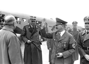 Oberwiesenfeld: Hitler, Brueckner and Hess 1937