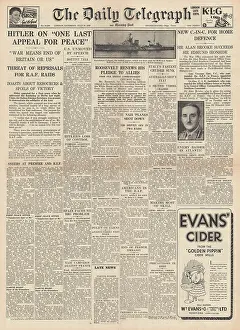 Ilex: Hitler calls on Britain to stop the war