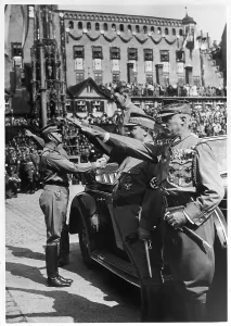 Pfeffer: HITLER/GREETED BY LUTZE