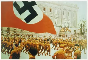 Brunswick: HITLER TAKES SALUTE