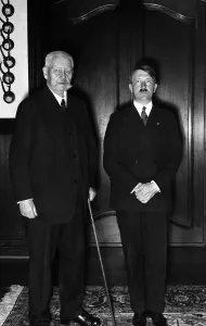 Takeover: Hitler with von Hindenburg, 1933