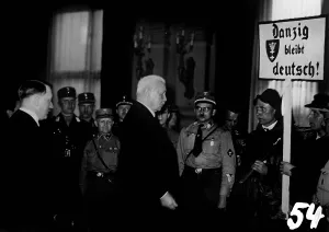 Takeover: Hitler with von Hindenburg in Danzig, 1933