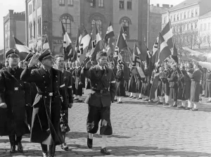 Cheering: Hitler Youth in Austria, 1938