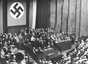 Alternate: Hitler's speech before the Reichstag in the Kroll Opera