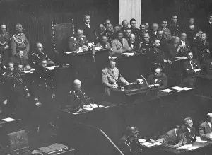 Roehm: Hitler's speech on the Roehm putsch in front of the
