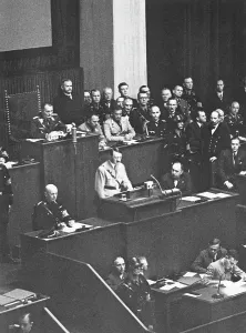Roehm: Hitler's speech on the Roehm putsch in front of the