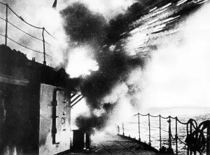 Skagerrak: Hits on a German warship
