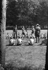 Observed: HJ members boxing, 1943