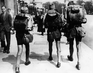 German British: HJ members in London, 1935