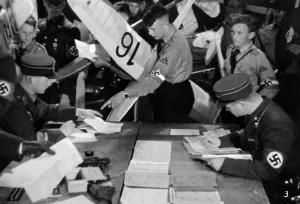 Flyers: HJ members at a model airplane competition