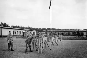 Pre Military: HJ members at shooting practice, 1942