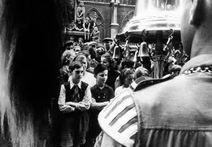 Lorraine: HJ music procession in Metz, 1940