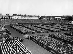 Frankenstadion: HJ parade in the Stadium of the Hiterljugend