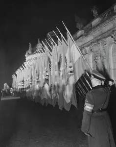 Dedication: HJ in front of Sansouci Palace, 1939