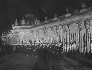 Dedication: HJ in front of Sansouci Palace, 1939