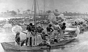 H.M. Stanley's Expedition fighting the Bangala