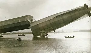 Structural: HMA No1 Mayfly after structural failure in Cavendish Dock