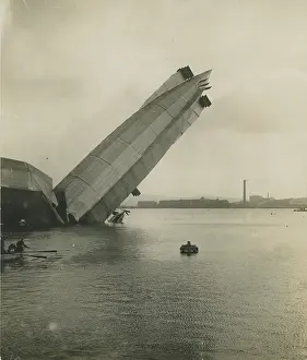 Structural: HMA No1 Mayfly after structural failure in Cavendish Dock