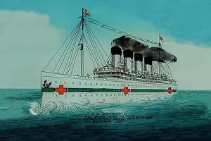 David Cohen Fine Art: HMHS Britannic - Red Cross Hospital Ship