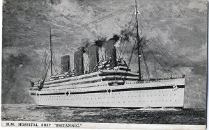 Homeward: HMHS Britannic, serving as hospital ship in WW1