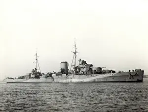 Leander: HMS Ajax, British light cruiser, WW2