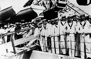 Spee: HMS Ajax in the harbour of Montevideo, 1940