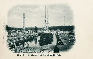 Leander: HMS Arethusa, British cruiser, Canada