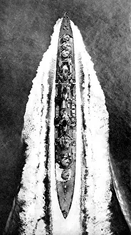 Argonaut: HMS Argonaut steaming at high speed; Second World War, 194