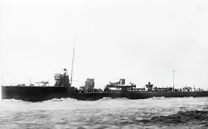 Beaver: HMS Beaver, British destroyer at sea, WW1