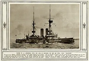 Pre Dreadnought: HMS Bulwark, blown up 1914