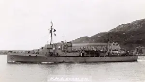 Minesweeping: HMS Burslem, British minesweeper