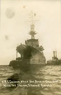 Caledon: HMS Caledon after Collision