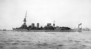 Cruisers: HMS Caradoc, British light cruiser, Reval, post-WW1