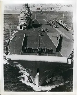 Replaces: HMS Centaur with angled deck, Grand Harbour, Malta