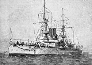Great Britain: HMS Centurion (1892). Centurion-class battleship. Royal Navy