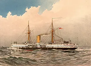 Superstructure: HMS Colossus, 1st class British battleship