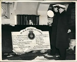 Scrapping: HMS Duke of York, ready for the breakers yard