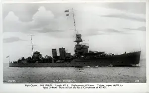 Danae: HMS Durban, British light cruiser