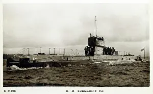 Submersible: HMS E4 - British E class submarine built by Vickers