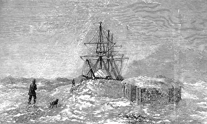 Collinson: HMS Enterprise in Camden Bay 1852
